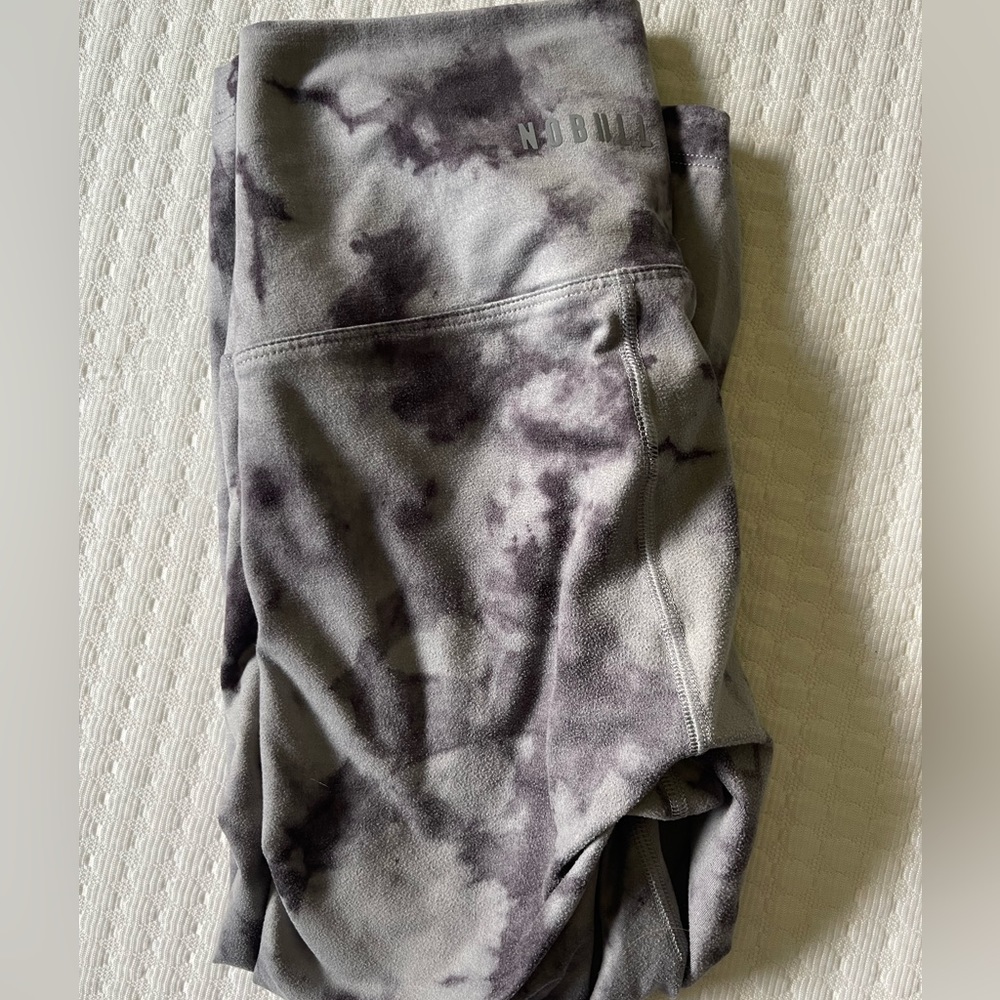 NOBULL cropped tie dye leggings